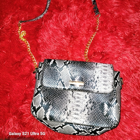Stylish Snake Print Shoulder Bag - Picture 1 of 3